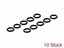 Attēls no Navilock O-Ring Silicone for M8 6 Pin Plug black 10 pieces