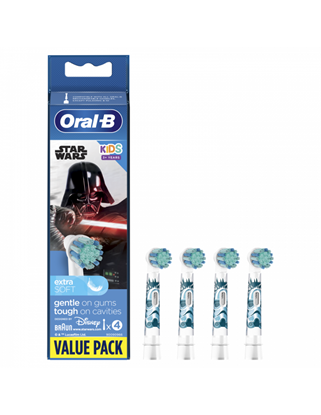 Attēls no Oral-B | Toothbrush replacement | EB10 4 Star wars | Heads | For kids | Number of brush heads included 4 | Number of teeth brushing modes Does not apply