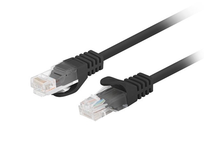 Attēls no Patchcord kat.5e UTP 7.5m czarny fluke 