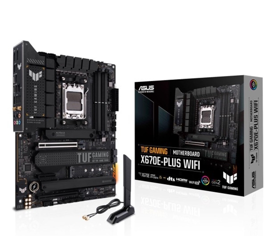 Изображение ASUS TUF GAMING X670E-PLUS WIFI AMD X670 Socket AM5 ATX