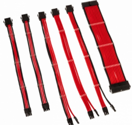 Picture of PSU Kabeļu Pagarinātāji Kolink Core 6 Cables Red