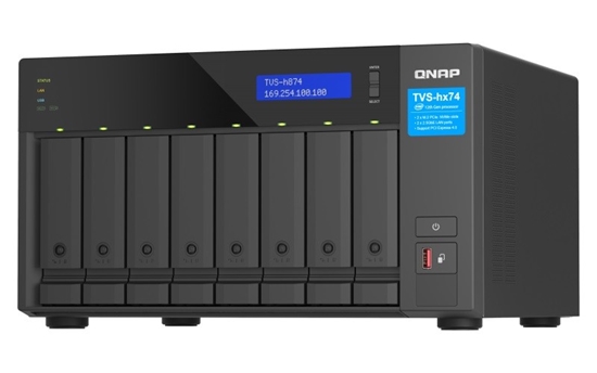 Picture of QNAP TVS-h874 NAS Tower Ethernet LAN Black i5-12400