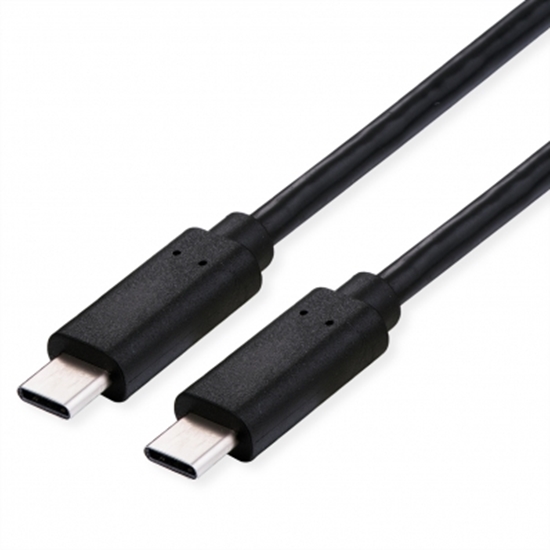 Picture of ROLINE Cable USB4 Gen2x2, with Emark, C–C, M/M, 240W, black, 2 m
