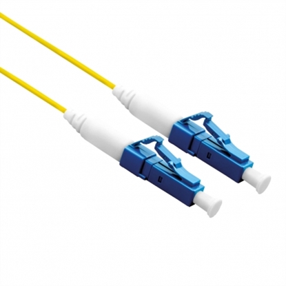 Attēls no ROLINE Fibre Optic Jumper Cable 9/125µm, OS2, LC/LC, UPC, simplex, LSOH, yellow,