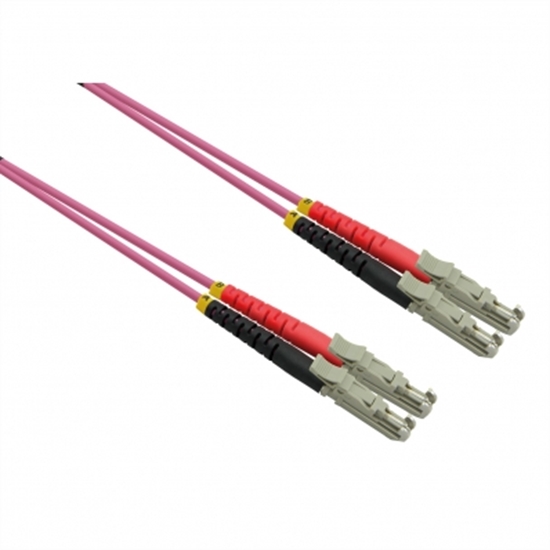 Picture of ROLINE FO Jumper Cable Duplex, 50/125µm OM4, LSH/LSH, UPC Polish, LSOH, violet,