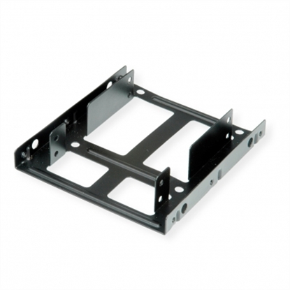 Attēls no Roline HDD/SSD Mounting Adapter, 3.5 inch frame for 2x 2.5 inch HDD/SSD, metal, black