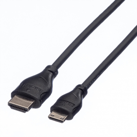 Picture of ROLINE HDMI High Speed Cable + Ethernet, A - C, M/M, 0.8 m