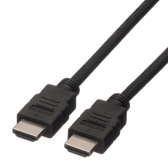 Изображение ROLINE HDMI High Speed Cable + Ethernet, LSOH, M/M, black, 1 m