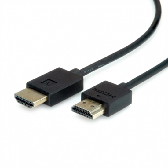 Picture of ROLINE HDMI Ultra HD Cable + Ethernet, active, M/M, black, 2.0 m