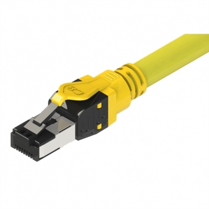 Picture of ROLINE S/FTP Patch Cord Cat.8, stranded, LSOH, yellow, 1 m