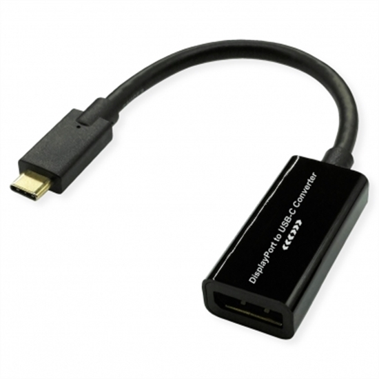 Picture of ROLINE Type C - DisplayPort AdapterCable, M/F, Bi-rectional, 0.2 m