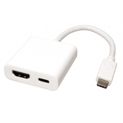 Изображение ROLINE Type C - HDMI Adapter, + 1x Type C PD, M/F