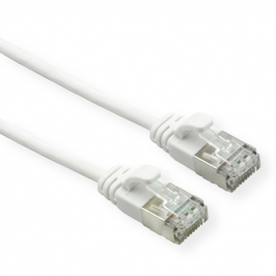 Picture of ROLINE U/FTP DataCenter Patch Cord Cat.6A (Class EA), LSOH, slim, white, 0.3 m