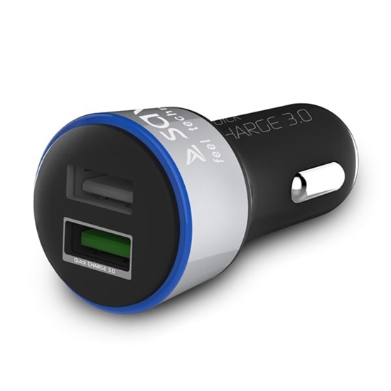 Picture of Savio Car Quick Charge charger Savio SA-06/B 3.0A, 2xUSB