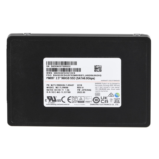 Picture of SSD Samsung PM897 960GB SATA 2.5" MZ7L3960HBLT-00A07 (DWPD 3)