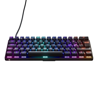 Attēls no Klaviatūra SteelSeries  Gaming Keyboard  Apex 9 Mini  Black  Gaming keyboard  Wired  RGB LED l