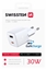 Изображение Ładowarka Swissten Mini Gan Travel Charger 1x USB-C + 1xUSB 30W Power Delivery