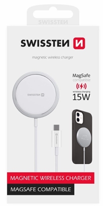 Изображение Swissten MagStick Wireless Charger 15W for Apple iPhone USB-C