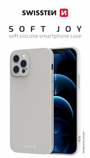 Изображение Swissten Soft Joy Silicone Case for Apple iPhone 14 Plus Stone Grey