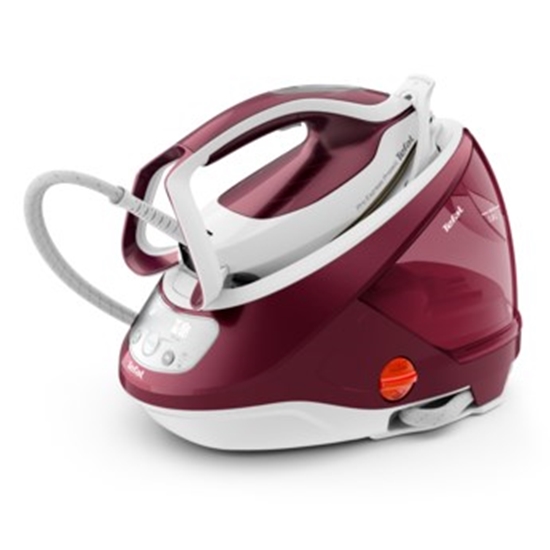 Изображение Tefal GV9220 steam ironing station 2600 W Durilium AirGlide Autoclean soleplate Burgundy, White