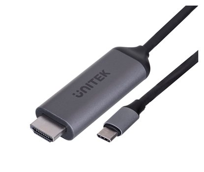 Изображение UNITEK CABLE HDMI 2.1, USB-C, 8K, 1,8M, V1423B