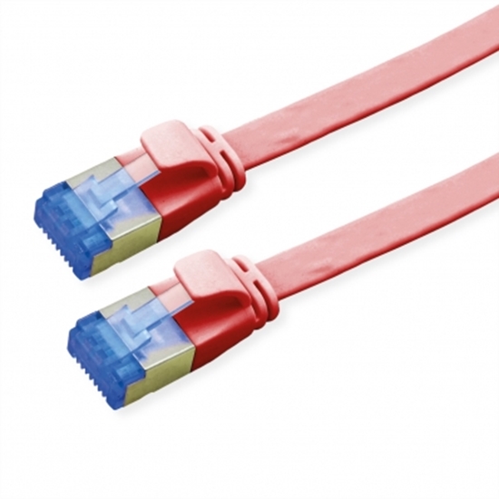 Изображение VALUE FTP Patch Cord, Cat.6A (Class EA), extra-flat, red, 0.5 m