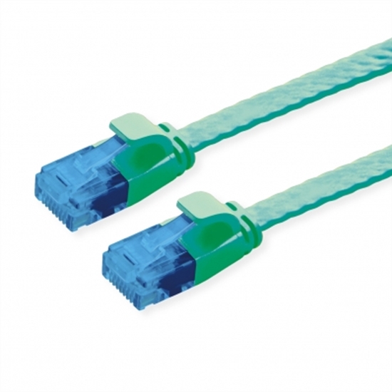 Изображение VALUE UTP Patch Cord, Cat.6A (Class EA), extra-flat, green, 1 m