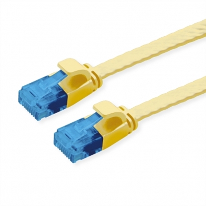 Изображение VALUE UTP Patch Cord, Cat.6A (Class EA), extra-flat, yellow, 1 m