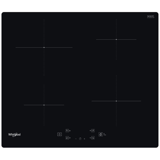 Picture of Whirlpool WS Q2160 NE Black Built-in 59 cm Zone induction hob 4 zone(s)