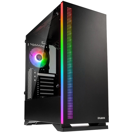 Изображение Zalman S5 Black ATX, RGB fan + fan, T/G