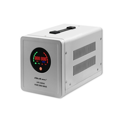 Attēls no Zasilacz awaryjny Pure Sine Wave UPS | 500VA | 350W | Szary 