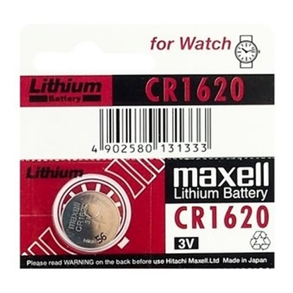 Attēls no BAT1620.MX1; CR1620 baterijas 3V Maxell litija CR1620 iepakojumā 1 gb.