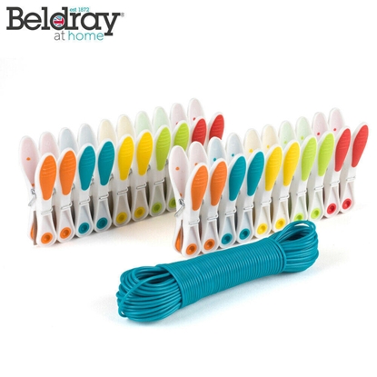 Изображение Beldray LA047199EU 20M CLOTHES LINE WITH 20 SOFT-GRIP PEGS