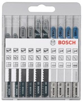 Attēls no Bosch 10 pcs. Jigsaw Blad Kit basic for Metal and Wood