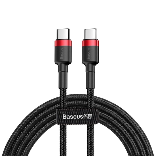 Изображение Kabel USB Baseus USB-C - USB-C 2 m Czarny (CATKLF-H91)