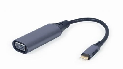 Изображение Cablexpert A-USB3C-VGA-01 video cable adapter 0.15 m USB Type-C VGA (D-Sub) Grey