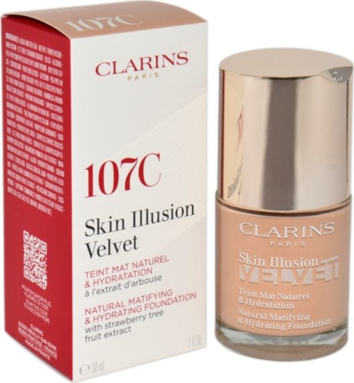 Picture of Clarins CLARINS SKIN ILLUSION VELVET FOUNDATION 107C 30ML