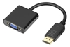 Picture of Adapteris DELTACO VGA - DisplayPort, 1080p 60Hz, 0.2m, juodas / DP-VGA7-K / 00110027