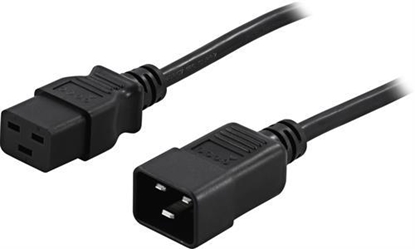 Attēls no Deltaco DEL-112MA power cable Black 1 m C19 coupler C20 coupler