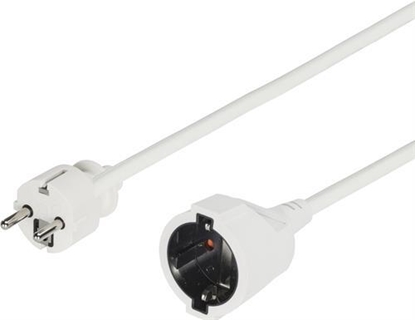 Attēls no Deltaco DEL-119C power cable White 5 m CEE7/7 CEE7/4