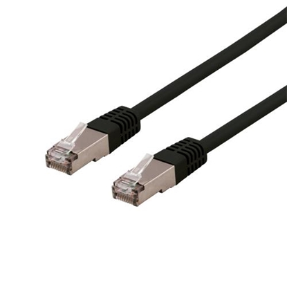 Picture of Deltaco Cable DELTACO S/FTP Cat6 patch, LSZH, 15m, 250MHz, black / SFTP-615SH