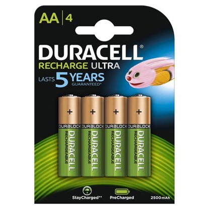 Attēls no Duracell 4xAA 2400mAh Rechargeable battery AA