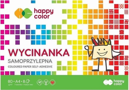 Изображение GDD Blok Wycinanka samoprzylepna A5/8K HAPPY COLOR