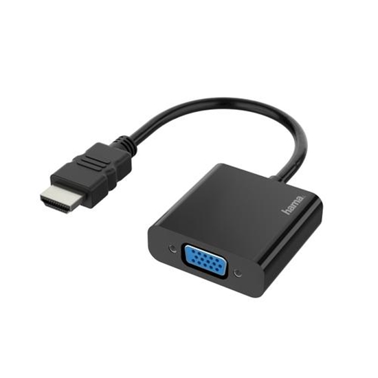 Picture of Adapter AV Hama HDMI - D-Sub (VGA) + Jack 3.5mm czarny (002003430000)