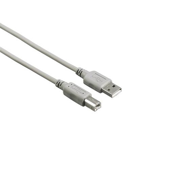 Изображение Kabel USB Hama USB-A - USB-B 5 m Szary (002009020000)