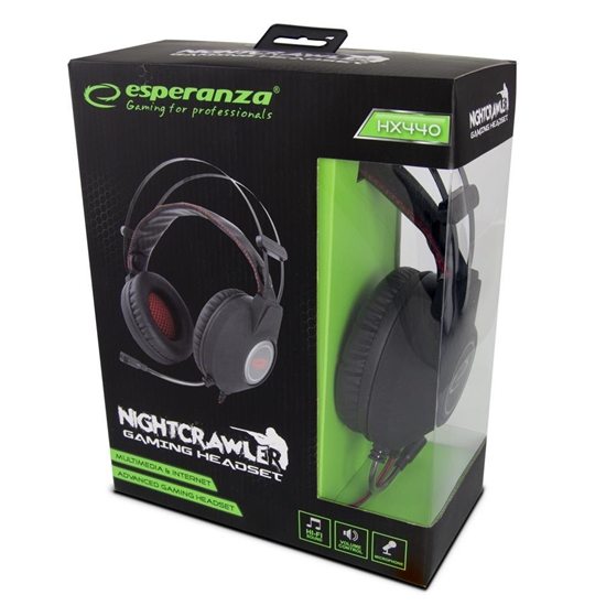 Изображение Headphones Esperanza EGH440 NIGHTCRAWLER (black color)