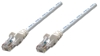 Picture of Intellinet Network Patch Cable, Cat6, 2m, White, CCA, U/UTP, PVC, RJ45, Gold Plated Contacts, Snagless, Booted, Lifetime Warranty, Polybag