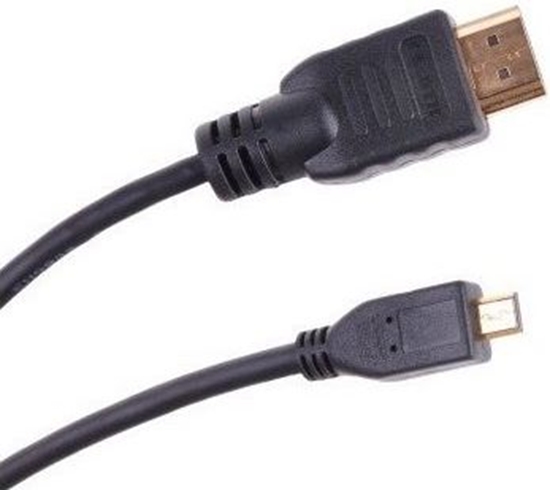 Изображение Kabel HDMI Micro - HDMI 1.5m czarny (KPO3877-1,8)