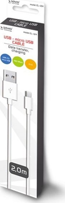 Attēls no Kabel USB Savio USB-A - 2 m Biały (SAVIO CL-124)