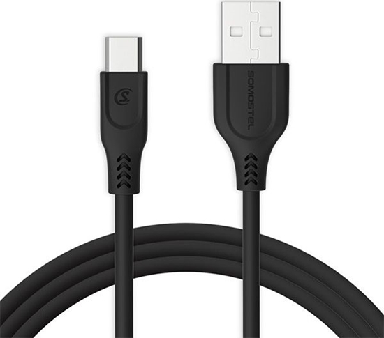 Picture of Kabel USB Somostel USB-A - USB-C 1 m Czarny (25712)